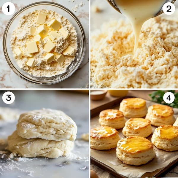 bisquits step by step