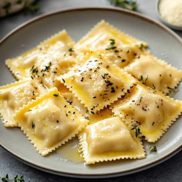 cooked ravioli