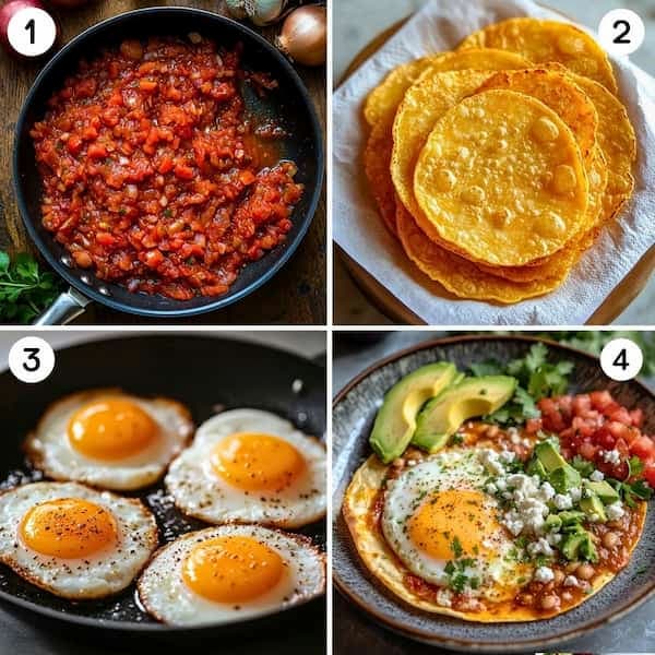 huevos rancheros step by step