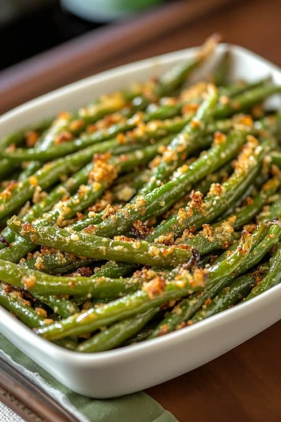 parmesan roasted green beans recipe