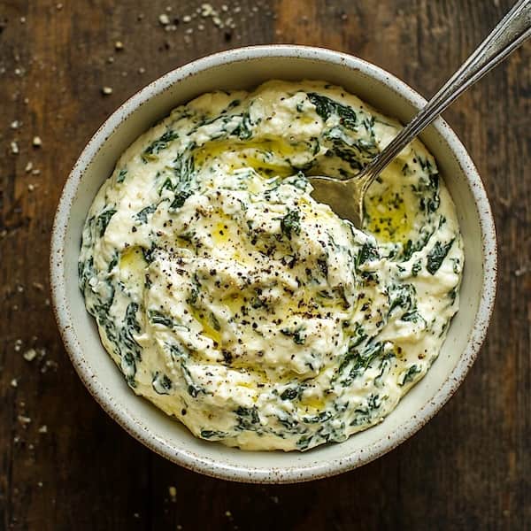 stuffed ravioli with ricotta and spinach sauce