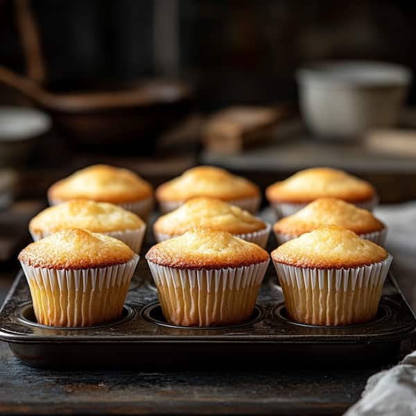 vanilla cupcakes baked