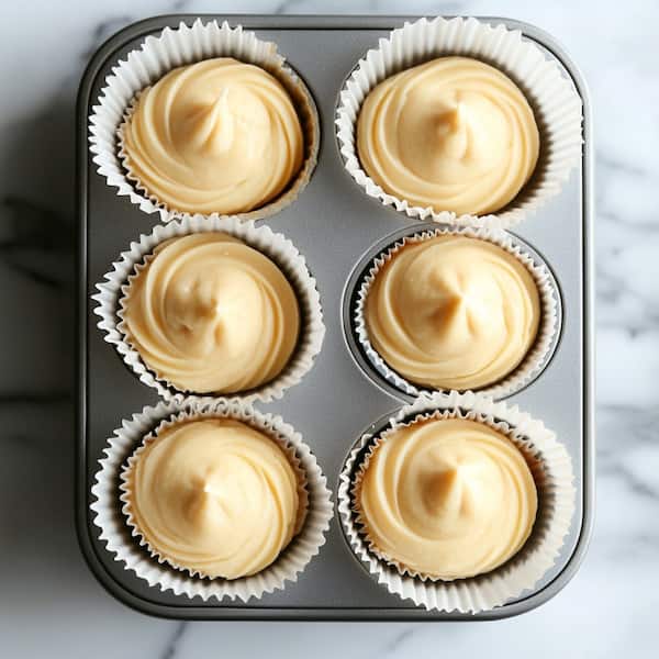 vanilla cupcakes pre-baking