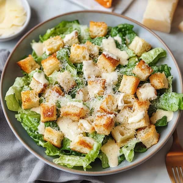 caesar salad served