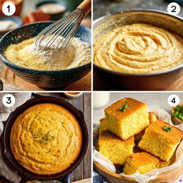 cornbread step by step recipe
