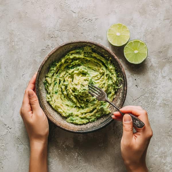 guacamole mashed avocado