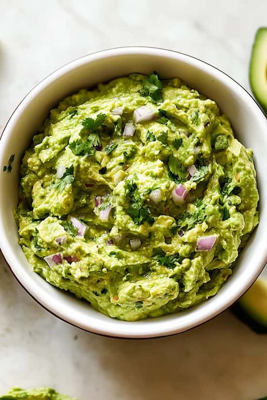 homemade guacamole sauce
