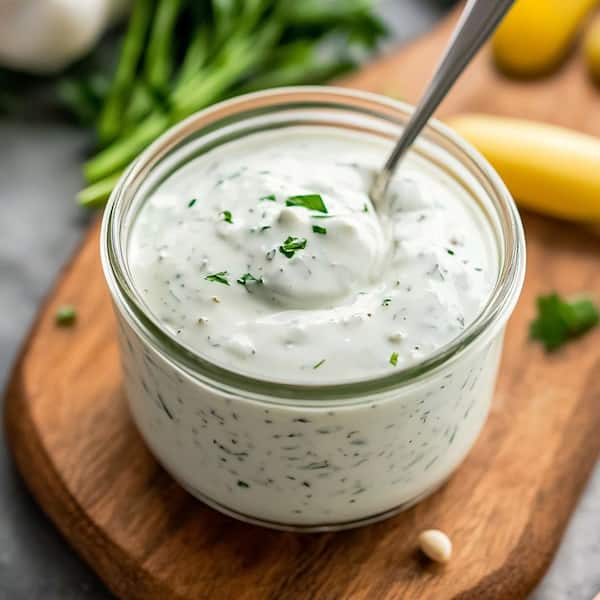 ranch dressign served