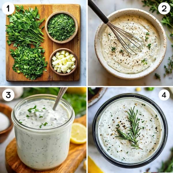 ranch dressing step by step