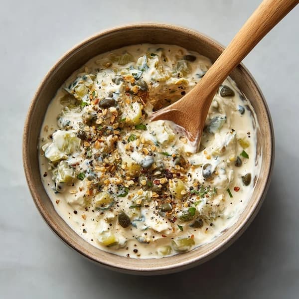 tartar sauce mixing