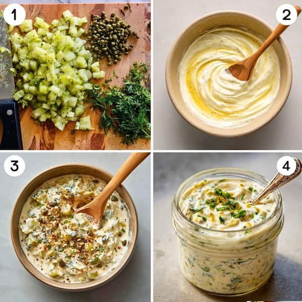 tartar sauce step by step recipe