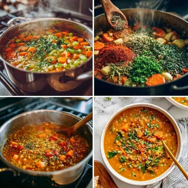 Lentil Soup step by step