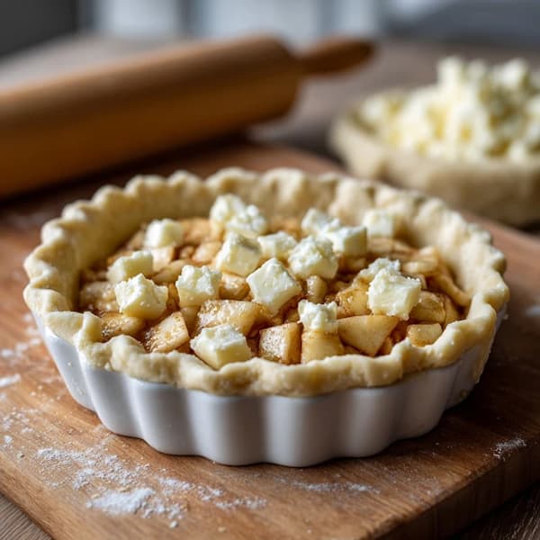 apple pie before baking