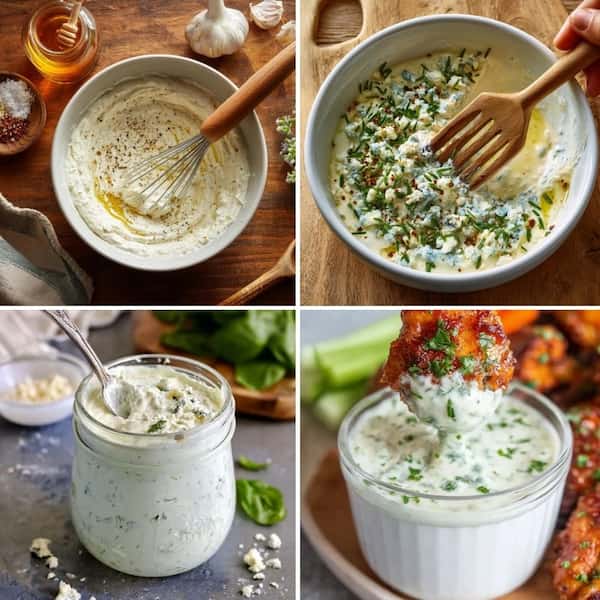 blue cheese dressing step by step recipe