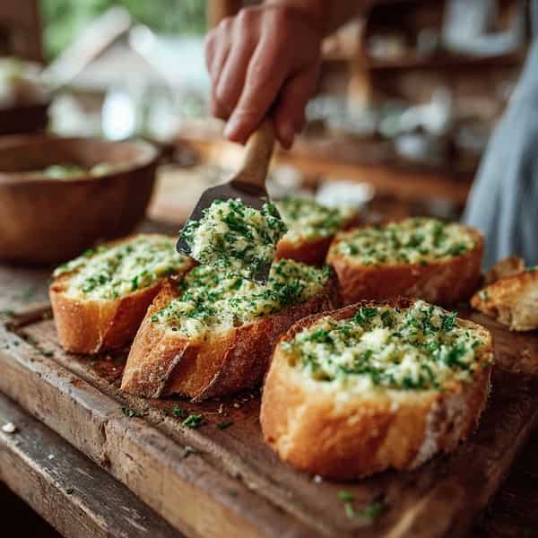 garlic bread recipe topping