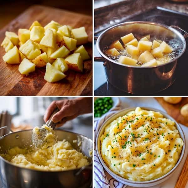 garlic mashed potatoes step by step