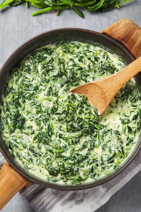 easy creamed spinach recipe