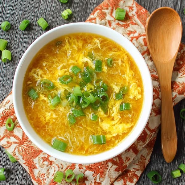 egg drop soup served