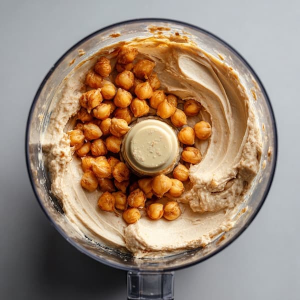 tahini and chickpeas