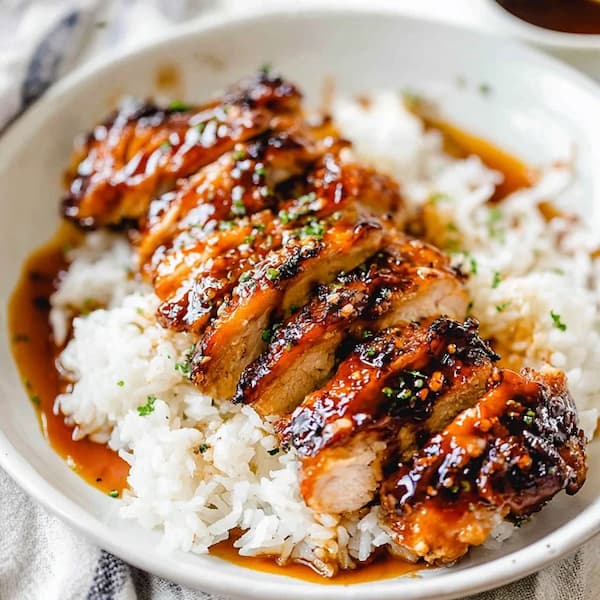 teriyaki sauce served