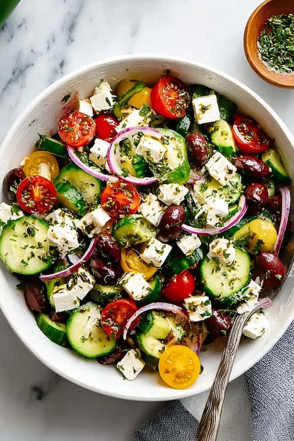easy greek salad recipe