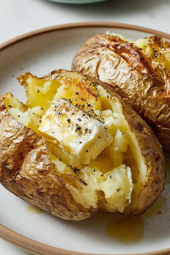 baked potatoes in the microwave
