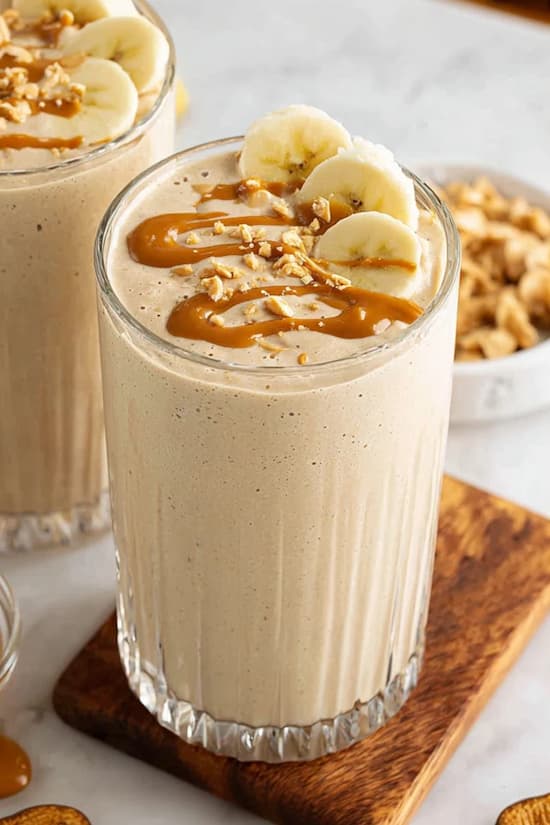 banana shake with peanut butter