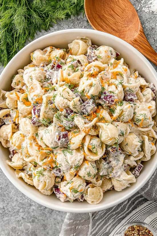 dill pickle pasta salad recipe