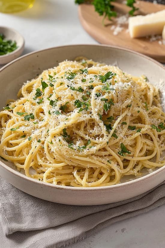 garlic parmesan butter noodles recipe