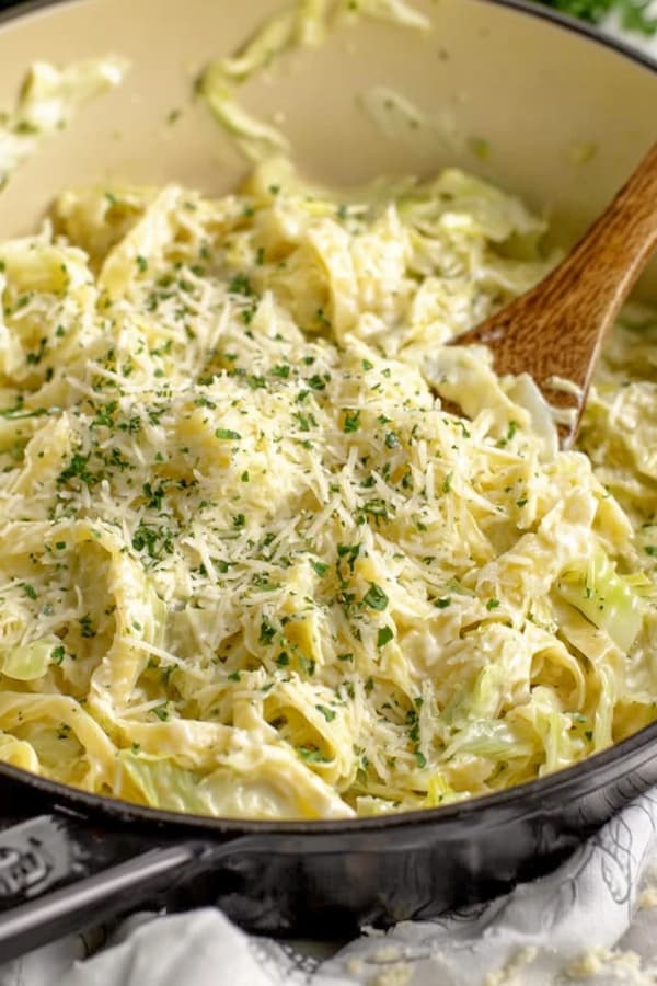cabbage alfredo