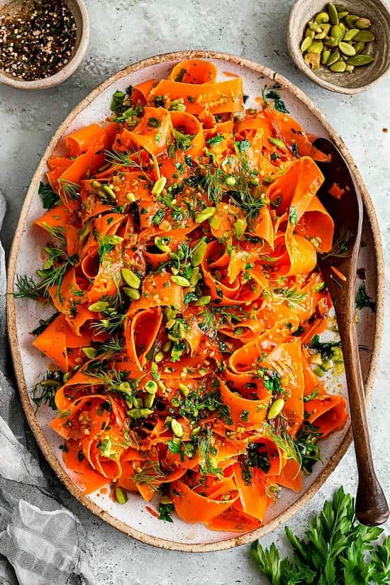 carrot ribbon salad
