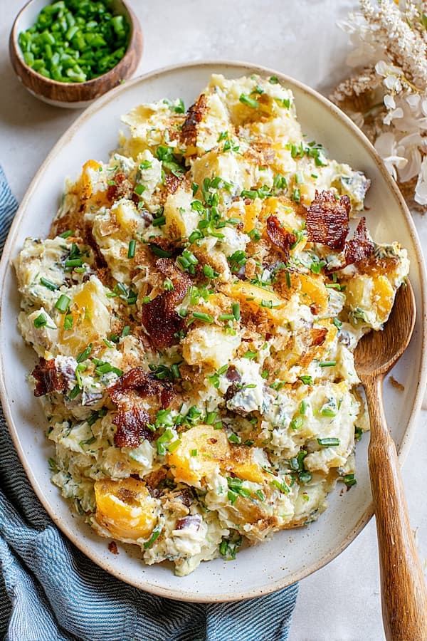 smashed potato salad