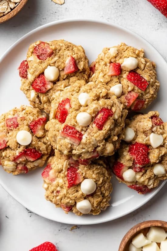 strawberry oatmeal cookies