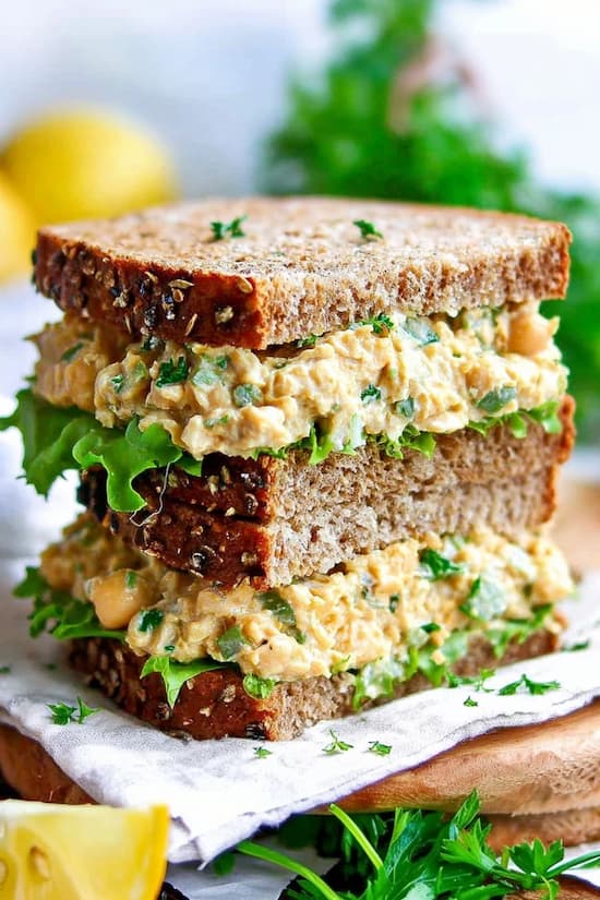 chickpea salad sandwich
