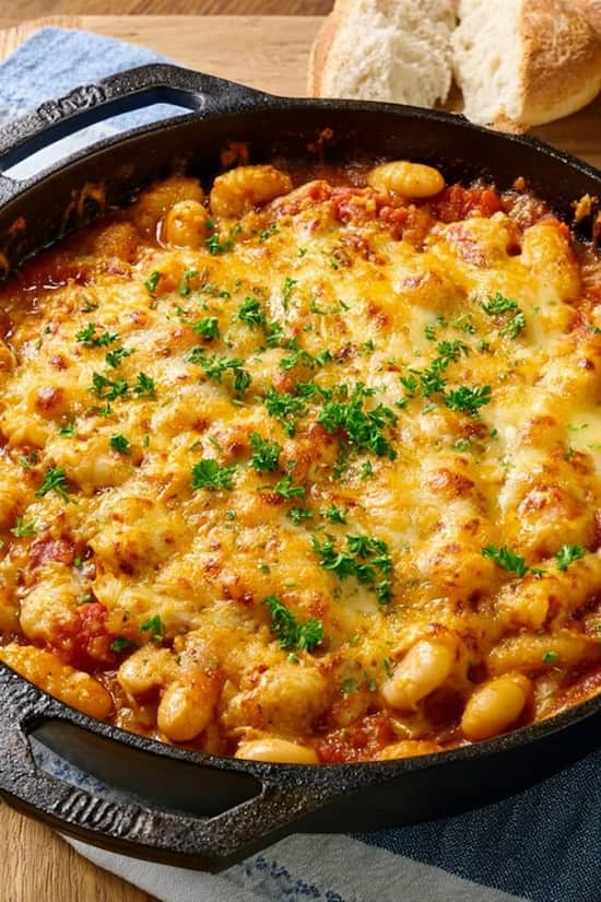 white bean tomato bake