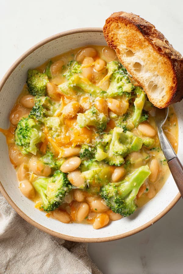Broccoli Cheddar Beans