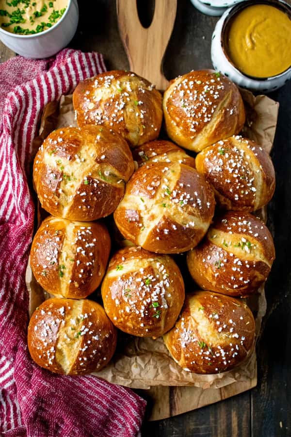 pretzel rolls
