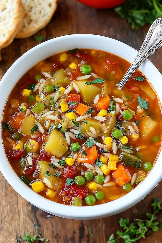 vegetable orzo soup recipe